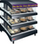 Hatco GR3SDS-33DCT 33.18" W x 27.76" D Aluminum Dual Shelves Countertop Glo-Ray Designer Slant Display Warmer with Curved Canopy - 120 Volts