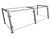 Hatco EP22-04818 48" W x 18" D Stainless Steel Frame Full-Service Pass-Over Single-Sided Flav-R-Shield EP22 Food Shield
