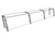 Hatco EP22-09612 96" W x 11.5" D Stainless Steel Frame Full-Service Pass-Over Single-Sided Flav-R-Shield EP22 Food Shield