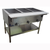 Comstock-Castle CCGST-4-N 58" W x 29.5" D x 34" H Natural Gas 7” Deep Poly Cutting Board Stainless Steel Frame Hot Food Table - 12,400 BTU
