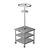 Caddy Corporation T-247 30" W x 30" D x 84" H Stainless Steel Open Base with 3 Shelves Utensil Caddy
