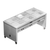 Caddy Corporation TF-616 (6) 12" x 20" x 6.38" Deep Hot Food Wells Open Shelf Base Electric Hot Food Caddy - 208 Volts