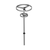 Caddy Corporation T-247-P 2 Revolving Circular Carriers Stainless Steel Utensil Rack