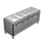 Caddy Corporation TF-625 (5) 12" x 20" x 6.38" Deep Hot Food Wells Enclosed Heated Base Electric Hot Food Caddy - 208 Volts