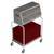 Caddy Corporation T-303 34.5" W x 22.5" D x 50.25" H Double Tier Tray & Silver Caddy