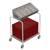 Caddy Corporation T-301 34.5" W x 22.5" D x 44" H Single Tier Tray & Silver Caddy
