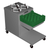 Caddy Corporation CM-2720-C-20 140 Cups & 210 Saucers 5.88" to 7.25" Dia. Cantilever Unheated Caddy Magic Cup or Saucer Rack Dispenser for 20" x 20" Racks