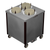 Caddy Corporation CM-SQ-403-H 3 Self-Leveling Adjustable Dispensing Cylinders 9.63" to 10.13" Dia. Dish Size Staggered Square Cabinet Style Heated Caddy Magic Dish Dispenser - 120 Volts
