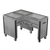 Caddy Corporation TF-603-R (3) 12" x 20" x 6.38" Deep Hot Food Wells L-Shaped Right-Handed Open Base Electric Hot Food Caddy - 208 Volts