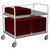 Caddy Corporation T-202-B 38.5" W x 22.5" D x 34.75" H 2 Shelves Open Base "B" Series Utility Caddy