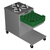 Caddy Corporation CM-2720-C-10 140 Cups & 210 Saucers Up to 5.75" Dia. Cantilever Unheated Caddy Magic Cup or Saucer Rack Dispenser for 20" x 20" Racks