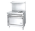 Jade JTRH-18G-1HT-36C-LP 36" Liquid Propane Convection Oven Titan Heavy Duty Range with Griddle and Hot Top - 100,000 BTU