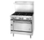 Jade JBR-12G-4-36C-LP 36" W Liquid Propane Stainless Steel 4 Burners Bistro Restaurant Range - 164,000 BTU