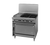 Jade JTRH-12G-2HT-36C-NG 36" W Natural Gas with 2 Hot Tops and Griddle Titan Heavy Duty Range - 170,000 BTU