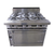 Jade JTRH-6-36C-LP 36" W Liquid Propane Stainless Steel 6 Burners Titan Heavy Duty Range - 240,000 BTU