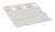 Yanco NC-4600 9" W x 8" D White Melamine Rectangular Nu-Classic 5 Compartments Plate