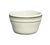 Yanco GB-4 7.25 Oz. 4" Dia. American White Ceramic Round Green Band Bouillon