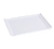 Yanco FU-1310 10.25" W x 7" D Bone White Porcelain Rectangular Fuji Display Plate