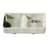 Yanco HO-4031 5" W Melamine Rectangular 2 Compartments Honda Divided Dish