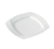 Yanco MM-6-SQ 6" Dia. Bone White Porcelain Square Miami Plate