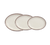 Yanco BR-14 13.25" L x 10.25" W White Ceramic Oval Brown Speckled Platter