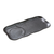 Yanco DB-4112 12" L X 6" W Porcelain Rectangular Diamond Black 2 Compartments Plate