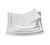 Yanco FU-112 12" W x 12" D Square Porcelain Fuji Sushi Plate