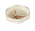 Yanco OR-3001 3.5 Oz. 4.13" Dia. Melamine Hexagon Orchis Dish