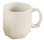 Yanco RE-16-P 16 Oz. White Round Ceramic Rolled Edge Recovery Prime Mug