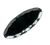Yanco CAT-2024B 24" L x 10" W Black Melamine Oval Catering Platter