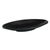 Yanco BP-4112 12" W Melamine Asian Style Black Pearl Boat Plate