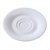 Yanco SI-002 6" W 0.75" H White Porcelain Round Siena Saucer