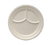 Yanco NC-510I 9.5" Dia. Ivory Melamine Round Nu-Classic 3 Compartments Plate