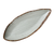 Yanco YO-2114 14.5" L X 6" W Matte Green Melamine Oval Yoto Display Plate with Foot