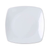 Yanco ML-2108 8" W Super White Porcelain Square Main Land Plate