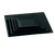 Yanco RM-112BK 12" L x 12" W Black Melamine Square Rome Plate
