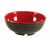 Yanco CR-538 46 Oz. 8" Dia. Black and Red Melamine Round Two-Tone Noodle Bowl