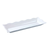 Yanco DC-6117W 17.5" W x 2" H x 6.75" D White Melamine Rectangular Serving Tray