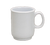 Yanco NS-901W 3" Dia. White Melamine Round Nessico Bulbous Mug