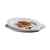 Yanco UR-212 11.75" L x 8.5" W Bone White Porcelain Oval Wide Rim Urban Line Platter with Line Design