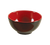 Yanco CR-3004 8 Oz. 4.5" Dia. Black and Red Melamine Round Two-Tone Nanjing Bowl