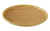 Yanco WD-509 9" W x " H x " D Brown Melamine Round Serving Tray