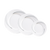 Yanco UR-106 6.25" Dia. Bone White Porcelain Round Urban Line Plate