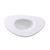 Yanco MO-412 14 Oz. 12" W White Melamine Triangular Matte Moderne Dessert Plate