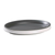 Yanco DI-411 11" L x 1.25" H Gray Inside or White Outside Melamine Oval Discover Plate