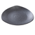 Yanco DB-207 7" Dia. Black Porcelain Triangular Diamond Black Plate