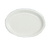 Yanco NR-14 13.25" L x 10" W American White Ceramic Oval Narrow Rim Normandy Platter