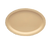 Yanco NS-515T 13.25" L x 9.5" W Tan Melamine Oval Narrow Rim Nessico Platter