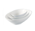 Yanco FU-608 16 Oz. Bone White Porcelain Slanted Fuji Sheer Bowl