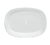 Yanco MM-93 11.75" L x 8.5" W Bone White Porcelain Rectangular Embossed Rim Miami Platter